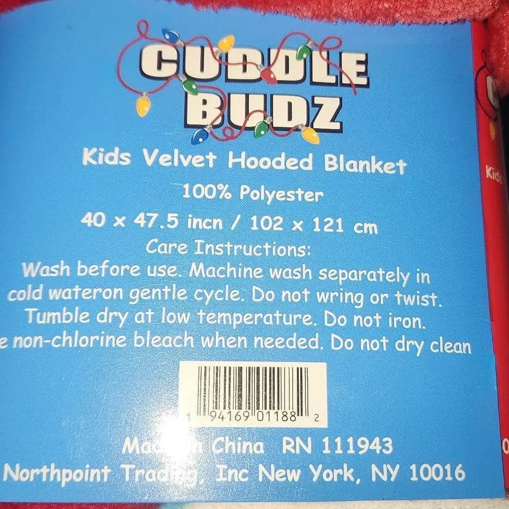 Festive Red Holiday Throw Blanket